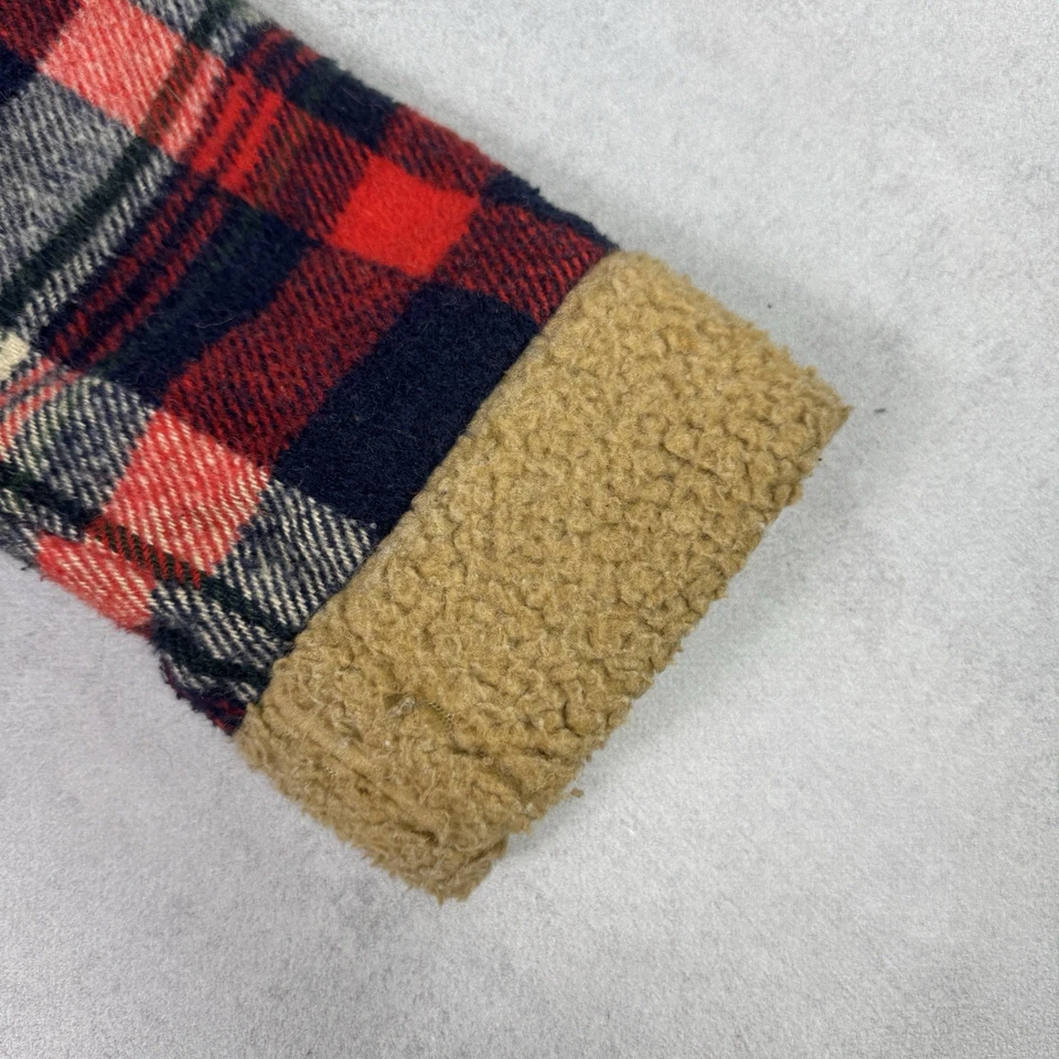 Vintage Plaid Sherpa Jacket Size L Men Streetwear - Image 2 of 4