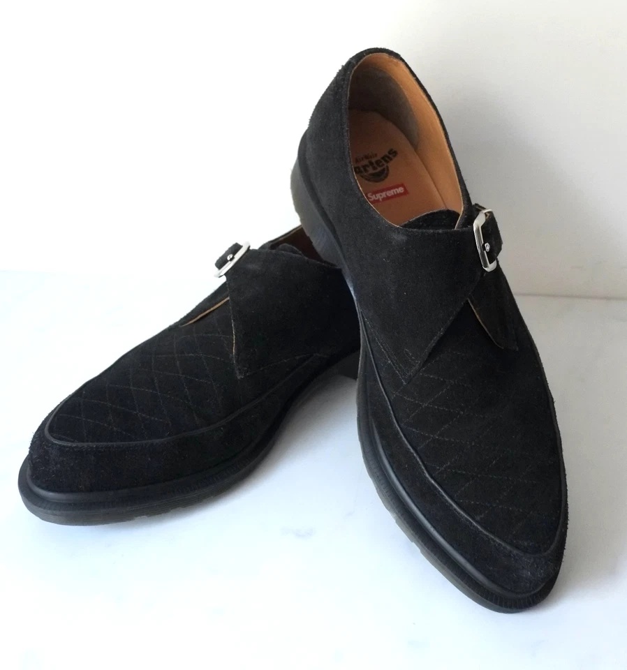 Dr Martens X Supreme – Rousden II Black Suede Creeper – UK 9 – US 10M Good Used - Image 2 of 4