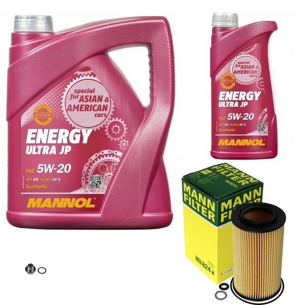 Mann Inspektionspaket 6L Mannol Energy Ultra JP 5W-20 FüR Hyundai Grandeur 3.3-image