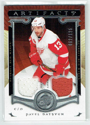 15-16 UD Upper Deck Artifacts  Pavel Datsyuk  /125  Dual Jerseys