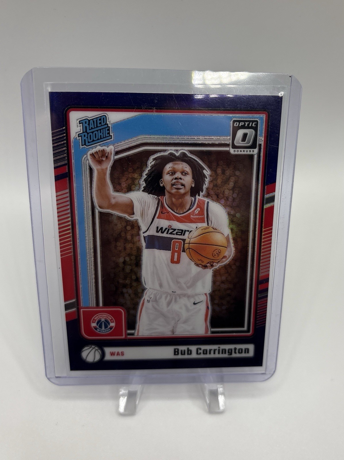 2024-25 Donruss Optic Bub Carrington RC Purple Prizm #273