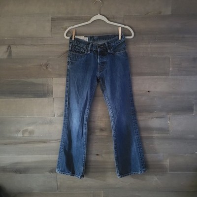 Abercrombie Kids Boys Jeans Size 12 Baxter Bootcut Y2K Medium Wash