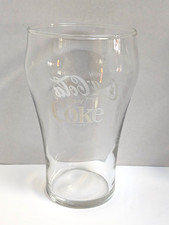 Vintage White Lettered Coco Cola 16oz Wide Mouth Glass VG