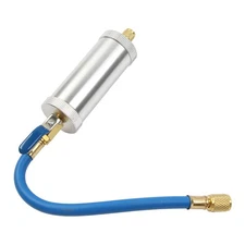 2oz AC Oil & Dye Injector Kit HVAC Tool w/ 1/4" SAE Thread For R134A R12 System