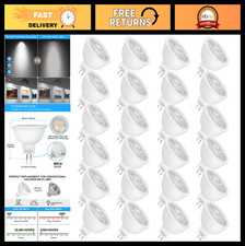 24 Pack MR16 LED Bulbs 50W Halogen Equivalent 5000K GU5.3 12V Spotlight Non-Dimm