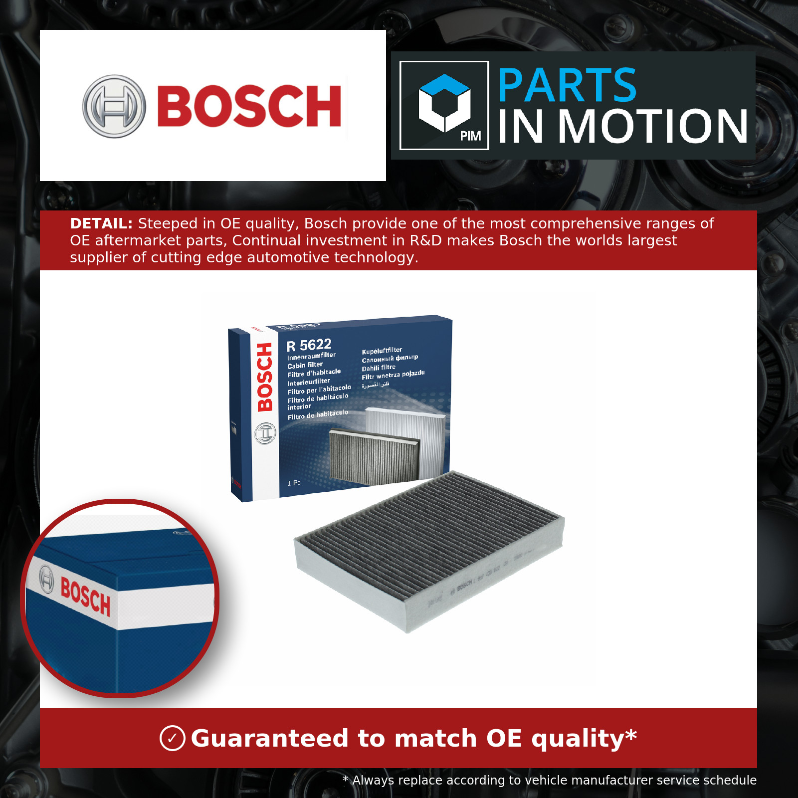 Pollen / Cabin Filter fits LAND ROVER DISCOVERY SPORT L550 1.5 2020 on PT153 New - Image 8
