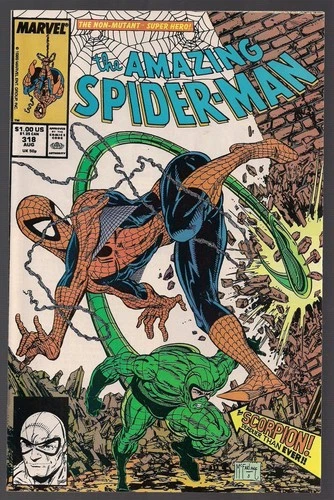 AMAZING SPIDER-MAN #318 MARVEL 1989 SCORPION APPEARS McFARLANE CVR & ART VF+