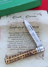 Hen & Rooster Knife Combs Customs Jack Knife August 2010 #12 of 30 Made NR