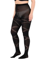 Strumpfhose Damen Ulla Popken GroßE GrößEn 50-56 Streifen Plus Size