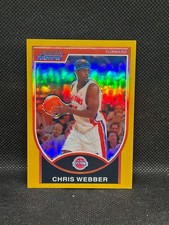 2007-08 Bowman Draft Picks & Stars Chrome Chris Webber #84 Gold Refractor /99