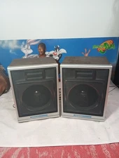 Soundesign Stereo Speakers Vintage Working Set Of 2 Model 0608 Free Shipping 7