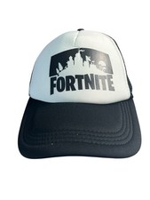 FORTNITE Cap Hat Mesh Snap Back Trucker Adjustable Black White OSFM NEW