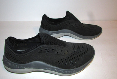 Crocs LiteRide 360 Pacer Sneakers Shoes Women s Size 6 Black Slate Gray 206705