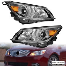 2x HID Xenon Headlights Headlamps For 2010-2013 Buick LaCrosse Left Right w/Bulb