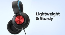 Folding Headphones with microphone wired 3.5mm