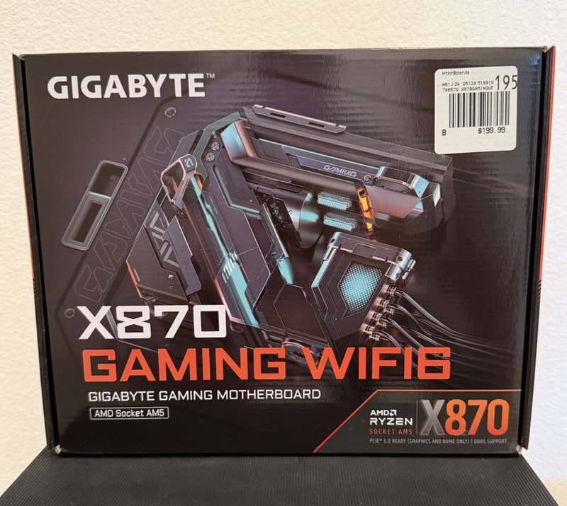 GIGABYTE X870 GAMING WIFI6 AM5 LGA 1718, ATX, DDR5, 3x M.2, PCIe 5.0, USB4, WIFI