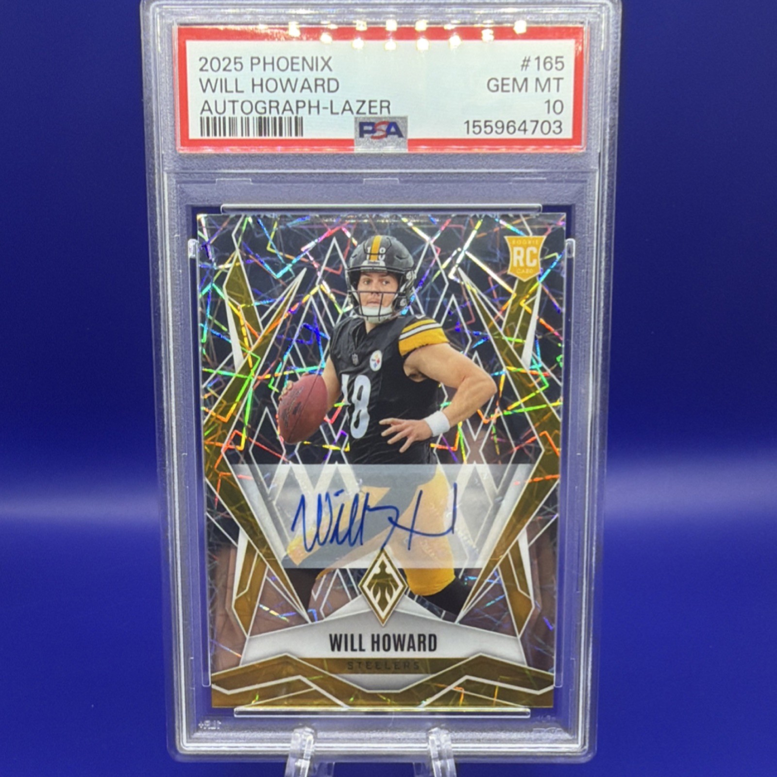 Will Howard Panini Phoenix #165 Autograph-Lazer