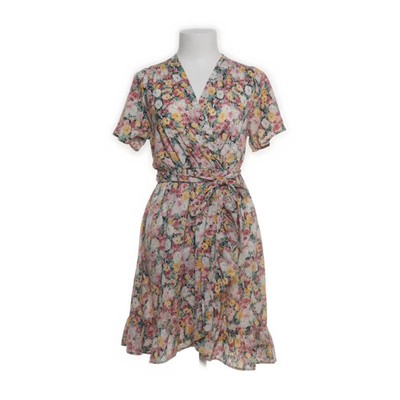 Stella Doca, Wickelkleid, Größe: S, Mehrfarbig, Polyester, Blumen, Damen #kXF