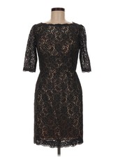 Watters & Watters Women Black Cocktail Dress 8