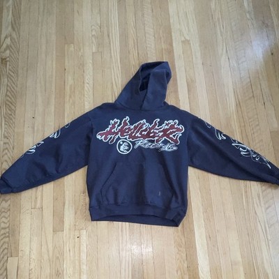 Hellstar Tour Graphic Print Pullover Hoodie Black Men's Regular Size M