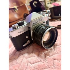 Vintage Minolta SR-2 35mm SLR Film Camera with 55mm f/1.8 Lens  Cases