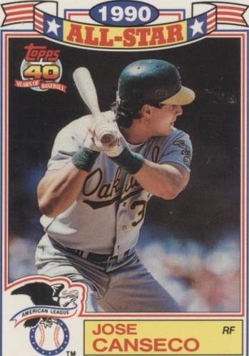 1991 Topps 40 YEARS OF BASEBALL Jose Canseco #700 | eBay