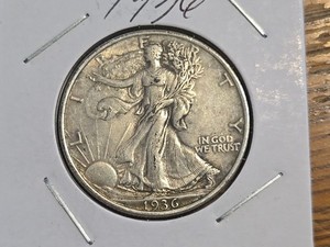 1936 P Walking Liberty Half Dollar Silver Coin 50C NICE DETAILS 