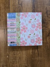 NEW Photo Album Picture Storage 4 x 6 Size Holds 200 Glitter Floral Cover