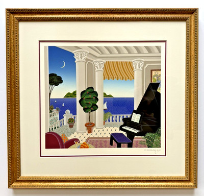 Thomas McKnight Mediterranean Paradise Signed 218/950 Framed