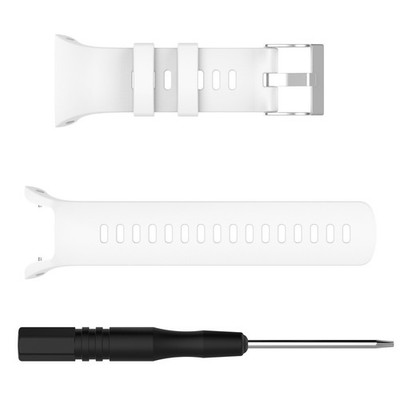 Replacement White Wristband Watch Strap For Suunto Spartan Trainer Wrist HR.