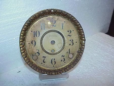 Antique Seth Thomas 5 11/16 Inch Brass Dial Pan & Dial parts repair U