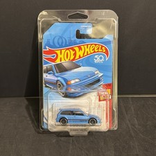 Hot Wheels ’90 Honda Civic EF Blue Kmart Exclusive Then and Now 7/10