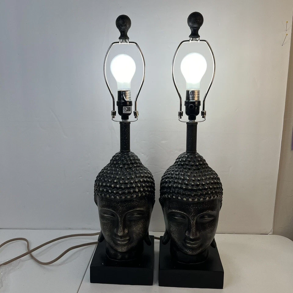 Safavieh Lámpara de Mesa Buda Dorado 2172735529 LIT4070A SET 2 Resinas Zen SIN TONOS Foto 2 de 4