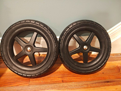 Bugaboo Black Stroller Wheels/Tires Replacement Parts Set of 2 12.5 x 2.25