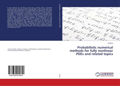 Jia Zhuo | Probabilistic numerical methods for fully nonlinear PDEs and...