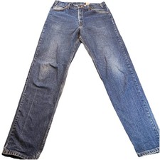 Vintage 90s Orange Tab Levis 505 Jeans Men's 36x36 Blue Regular Fit Straight Leg