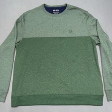 IZOD Advantage Performance Crewneck Green Soft Comfortable Sweater Men's L-5261