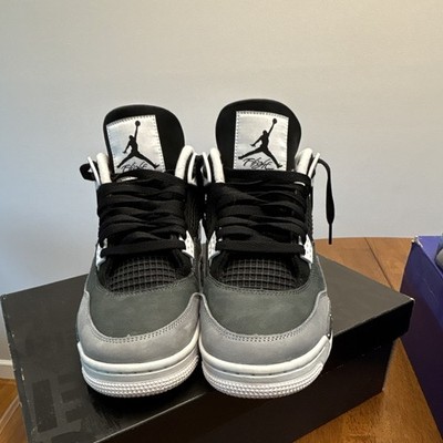 Air Jordan 4 Retro Black/white Anthracite- Black Noir/anthracite/noir/blanc