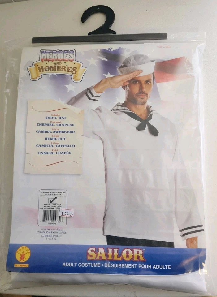 Camisa y sombrero Rubies Sailor para hombre talla única B2812 Foto 2 de 4