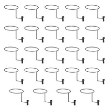 24Pcs Hat Rack Organizer Baseball Holder Gridwall Hooks Stand Wall Hat Hanger