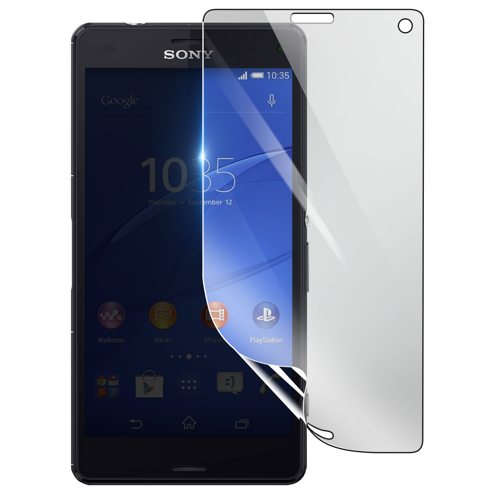 Protection Écran Sony Xperia Z3 Compact 3mk Film Hydrogel Antichoc pour Sport et Extérieur