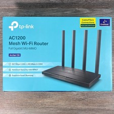Router WiFi TP Link Archer C6 AC1200Mbps WiFi Puertos Gigabit Ethernet VPN