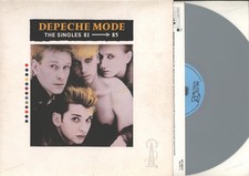 Depeche Mode - The Singles 81 85 GER LP 1985 grey Vinyl + 12" band picture .