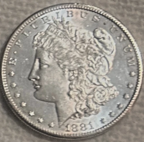 1881 S Morgan VAM-24, BU, bright and shiny, free shipping Sigma tested authentic