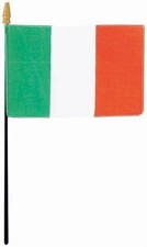 St. Patrick's Day Holiday Theme Party Favor Gift Small Handheld Irish Flag
