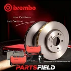 Front Brembo UV Coated Disc Rotors+NAO Pads for Nissan Patrol Y62 13-25 358mm
