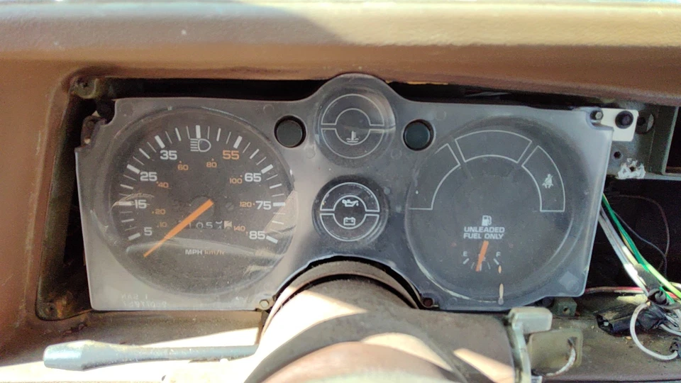 1985 Pontiac Sunbird Speedometer Cluster Instrument Gauges Panel Oem Dash - Image 3 of 3