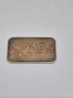 Rare 1987 SPAM 1 Oz .999 Silver Bar With Gold Tone