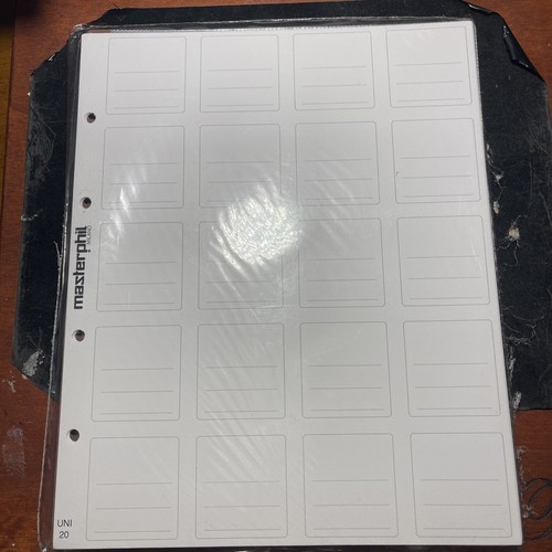 MASTERPHIL - INSERTI UNI MONETE - taschino 48x48 - pag. da 20x25 cm - 10 pezzi - Picture 2 of 2