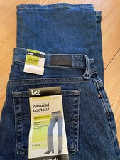 Lee Natural Bootcut Stretch Jeans. Size 12 Short W32 x L29 Dark Wash New w/tag
